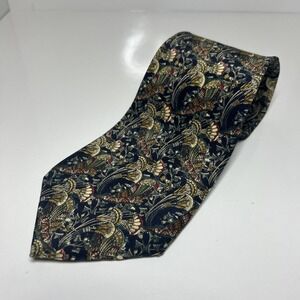 Metropolitan Museum of‎ Art Blue Floral 100% Silk Men's Tie 57" Length 4" Width